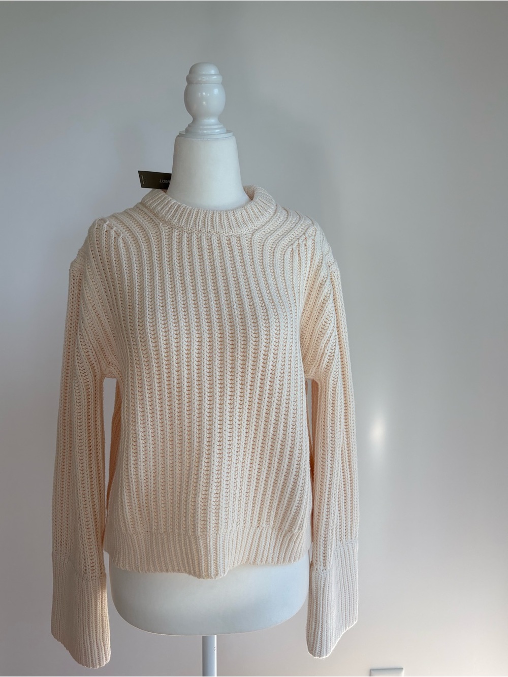 J. Crew Heritage cotton fisherman crewneck sweater